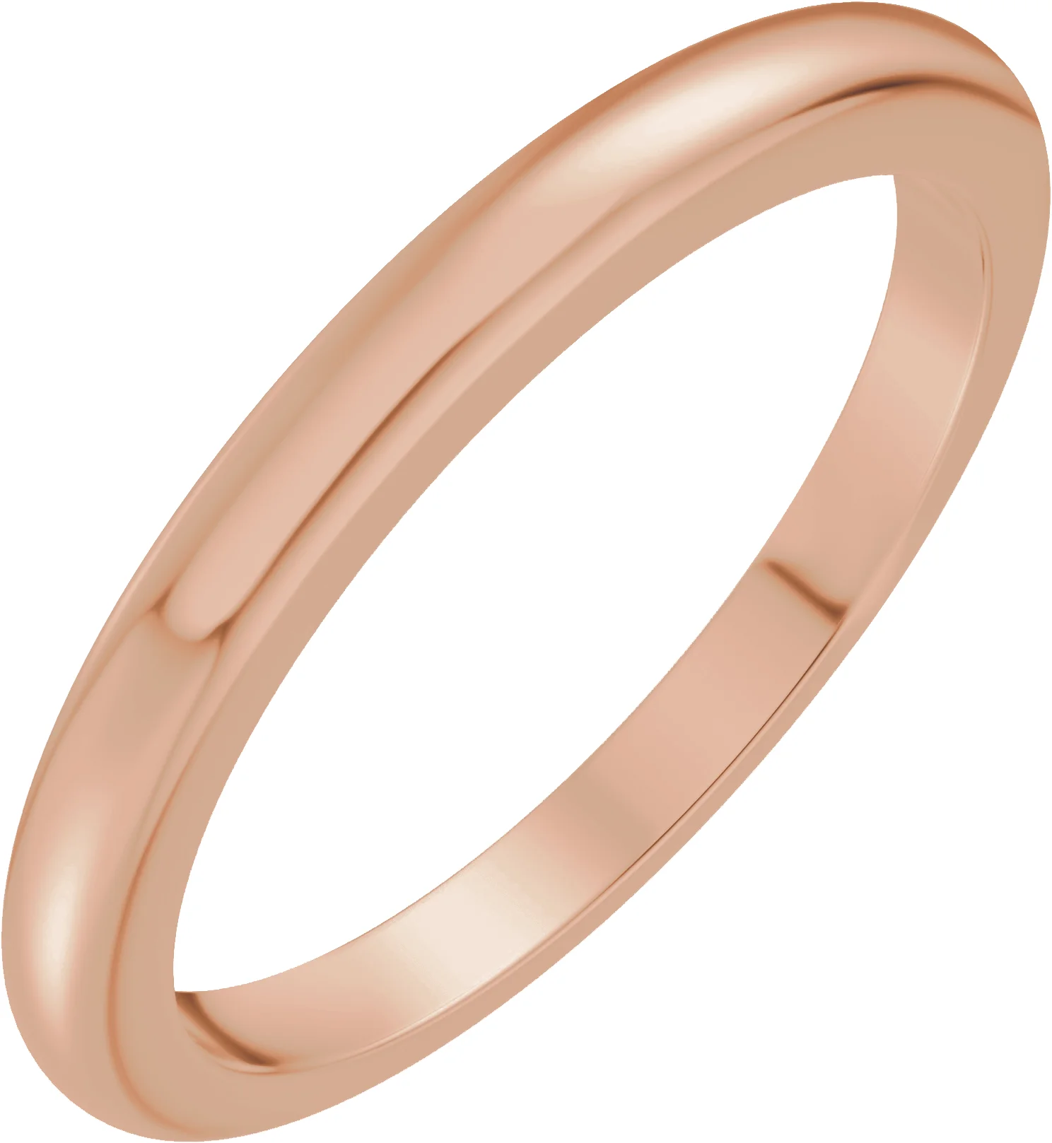 14K Yellow Gold Matching Band for 8 mm Round