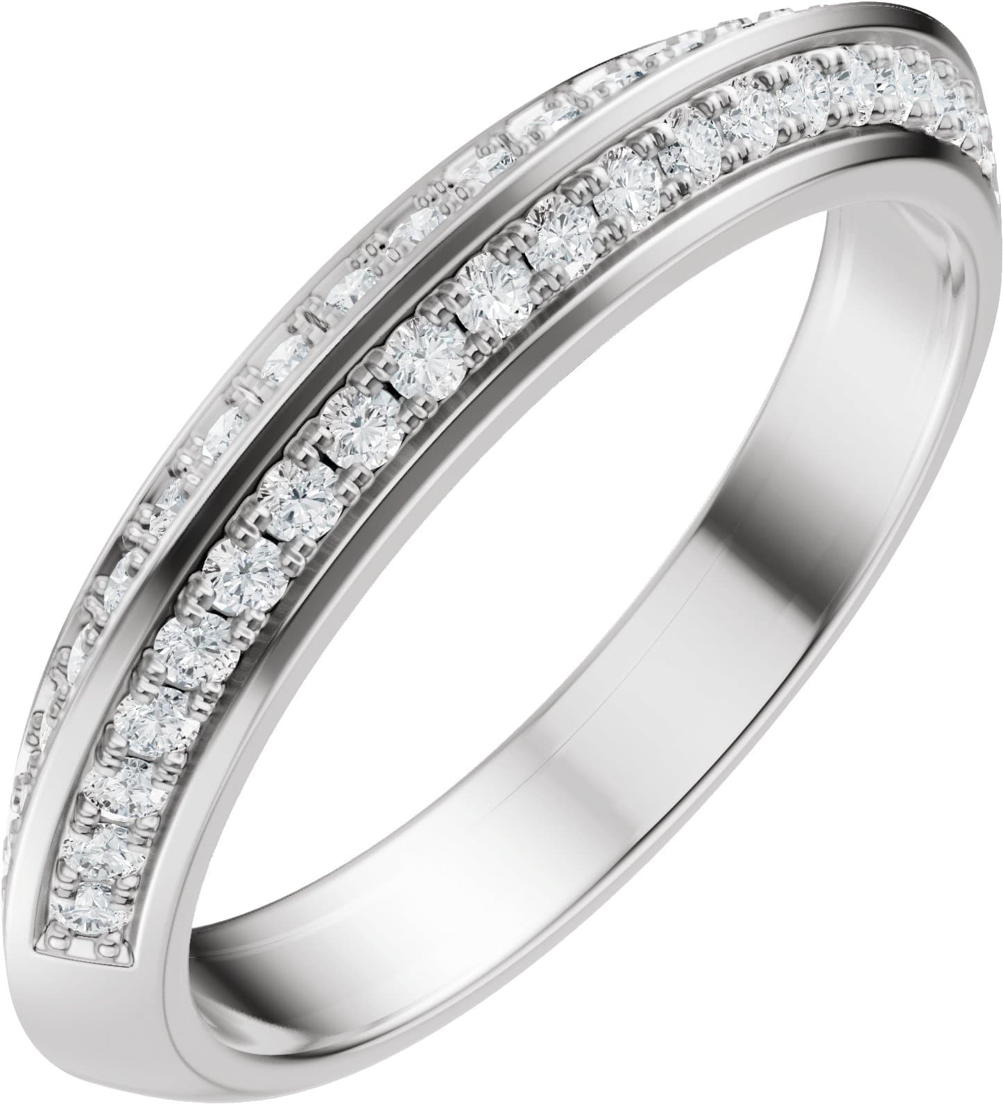 14K Rose Gold 1/4 CTW Lab-Grown Diamond Matching Band
