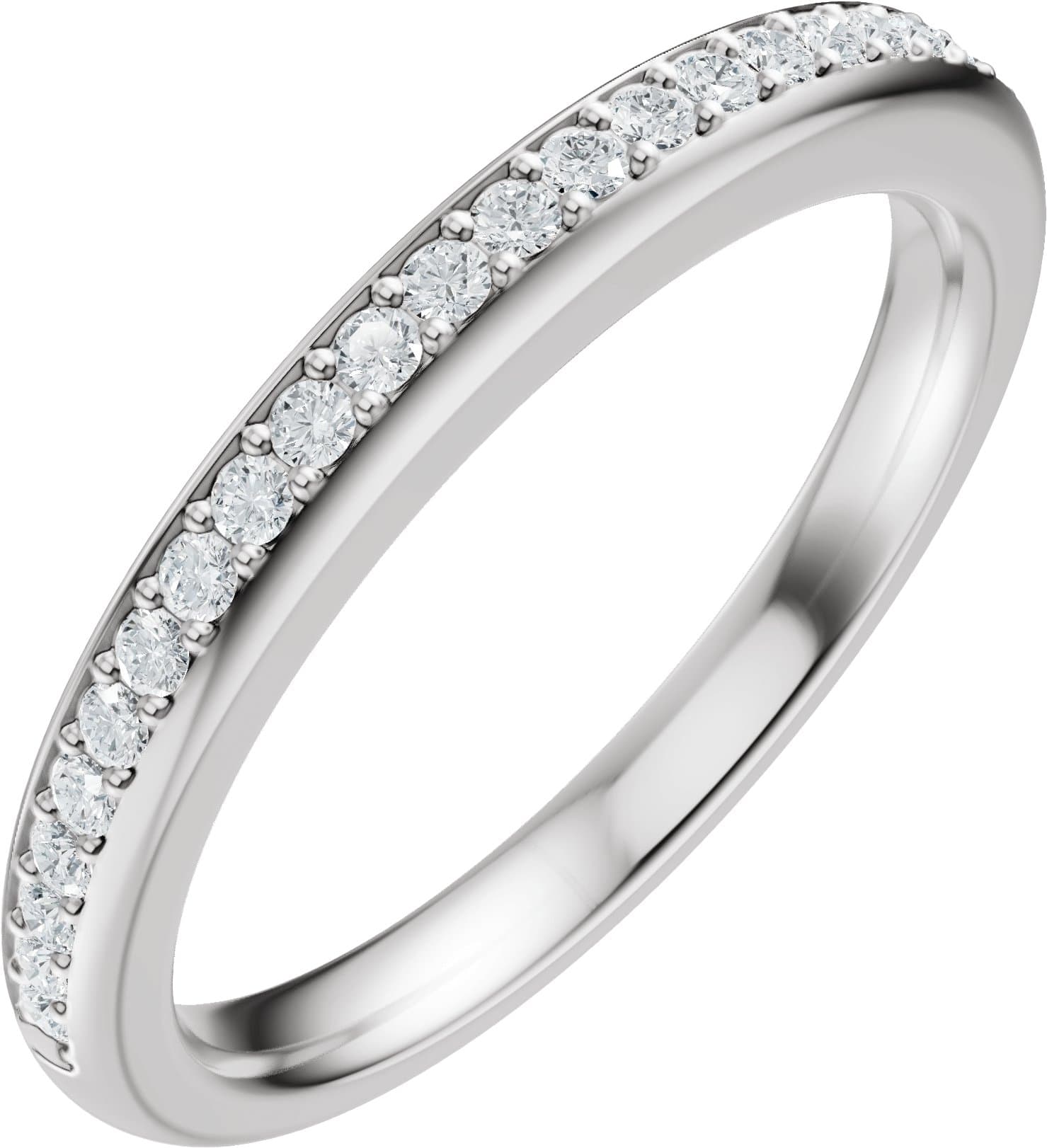 14K Rose Gold 1/6 CTW Lab-Grown Diamond Matching Band