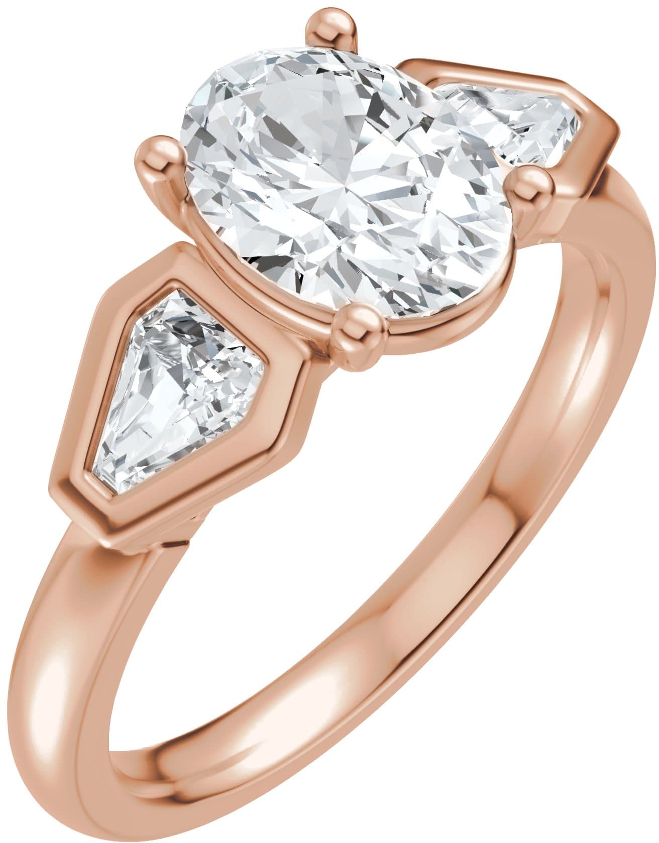 Three-Stone Engagement Ring or Band view 1
