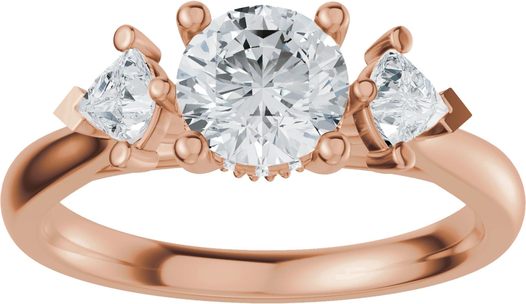 Three-Stone Engagement Ring or Band view 3