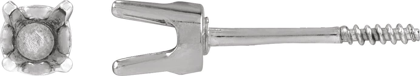 14K White Gold 1/5 CTW Natural Diamond Youth Earrings