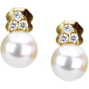 Accented Pearl Earrings view 2