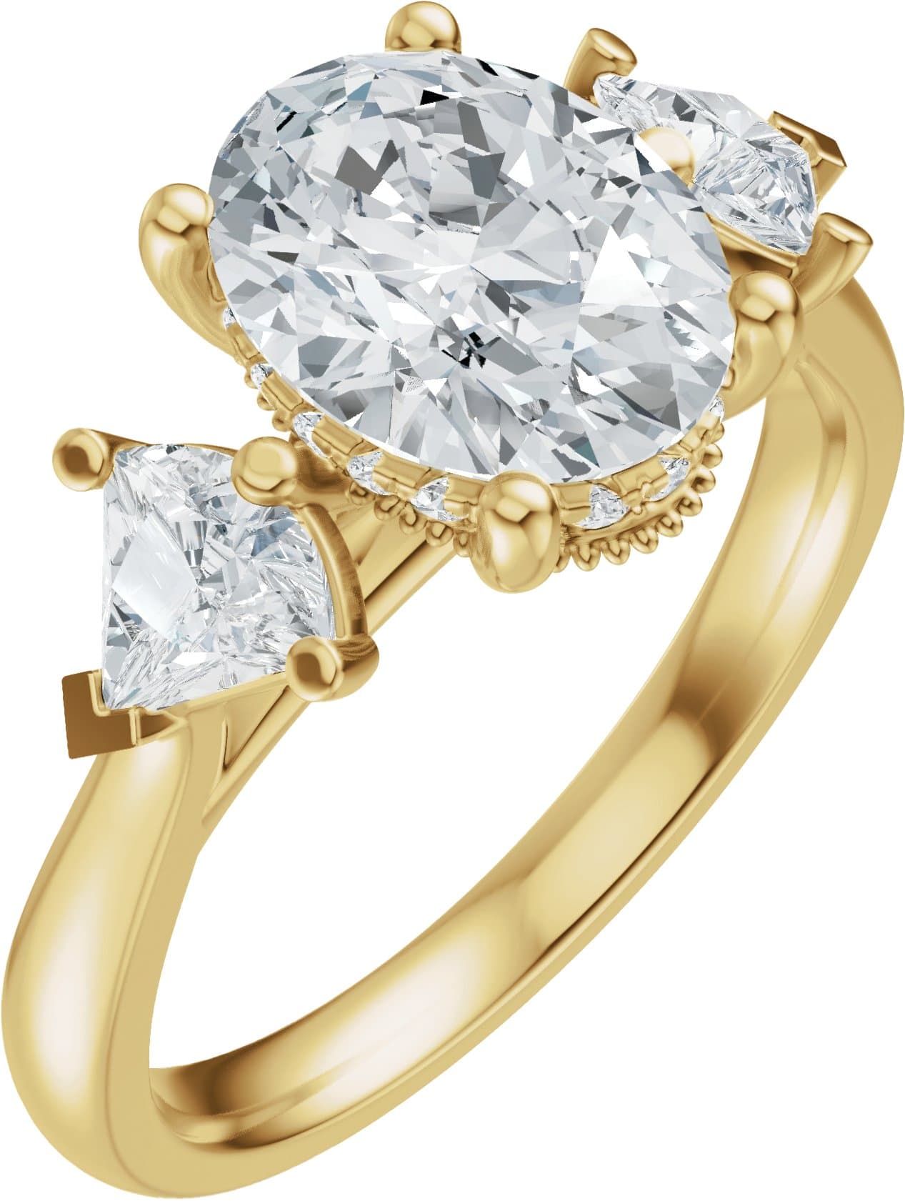 14K Rose Gold 5.8 mm Round 1/4 CTW Lab-Grown Diamond Semi-Set Engagement Ring