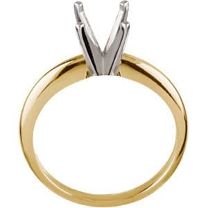 Lightweight Solitaire Engagement Ring  view 2