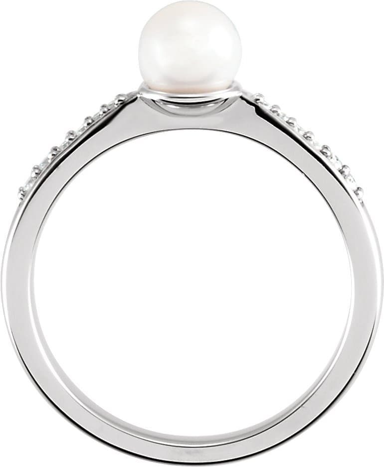 Accented Pearl Ring view 2