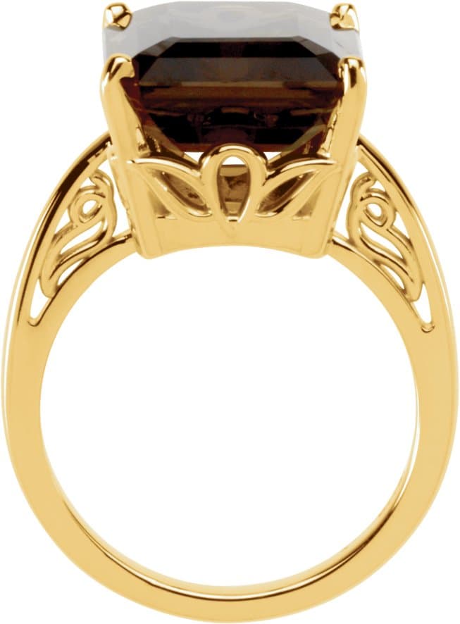 Scroll Setting® Solitaire Ring view 2