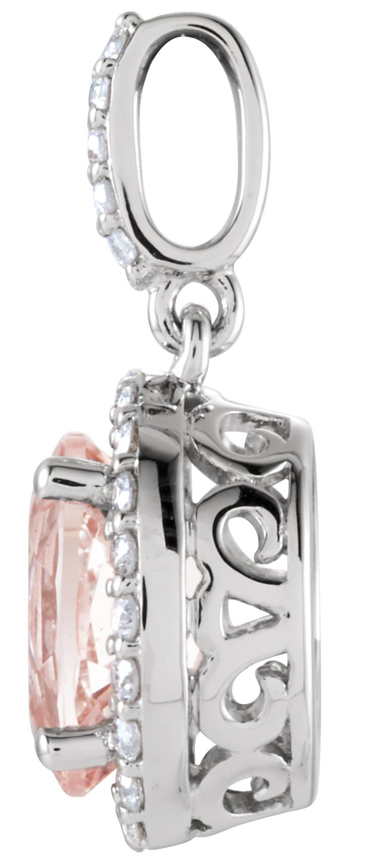 Halo-Style Pendant view 2