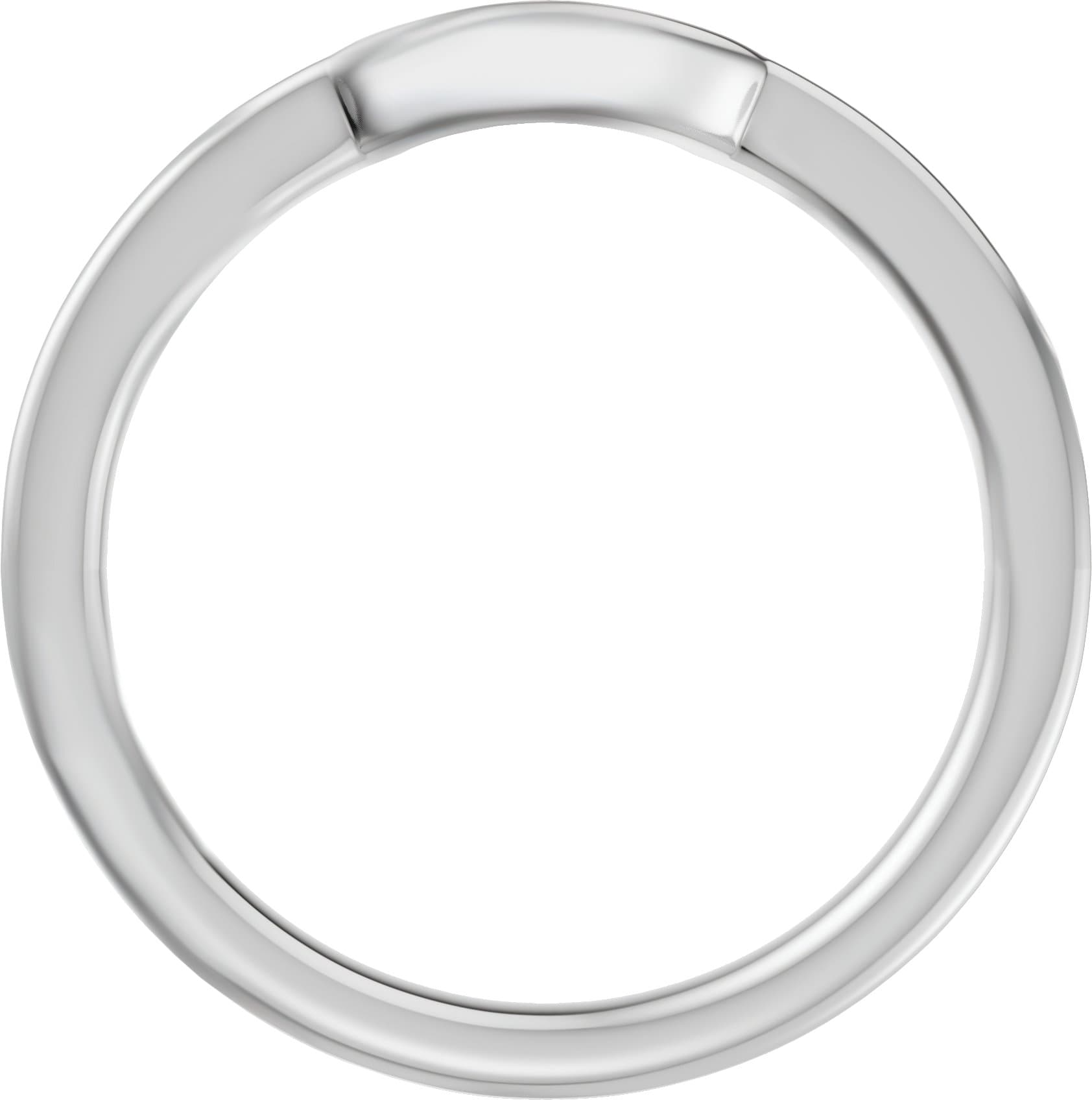 Solitaire Claw-Prong Bezel-Style Engagement Ring or Band view 2