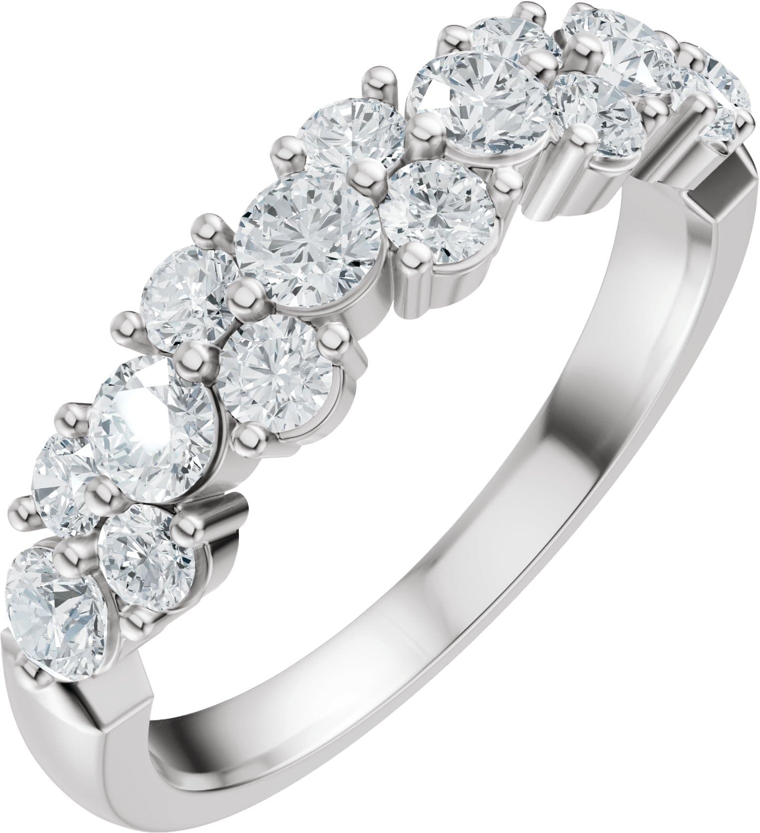 14K Rose 1 CTW Lab-Grown Diamond Anniversary Band