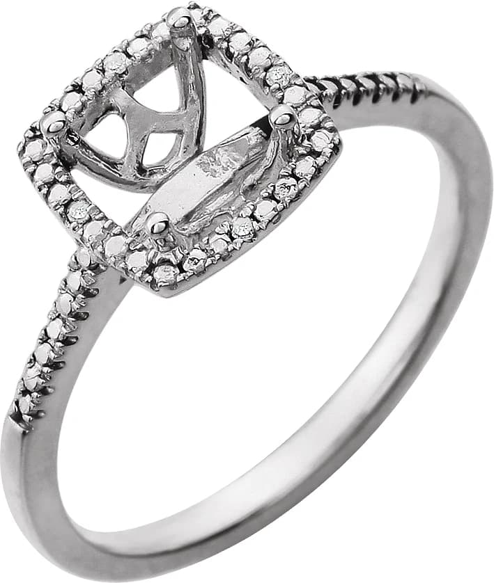 Halo-Style Birthstone Ring  view 1