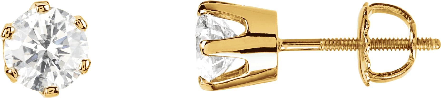 14K White 1 1/2 CTW Natural Diamond Stud Earrings
