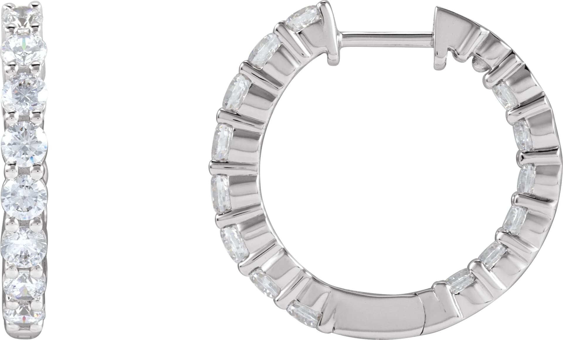 Inside-Outside Hoop Earrings, view 2
