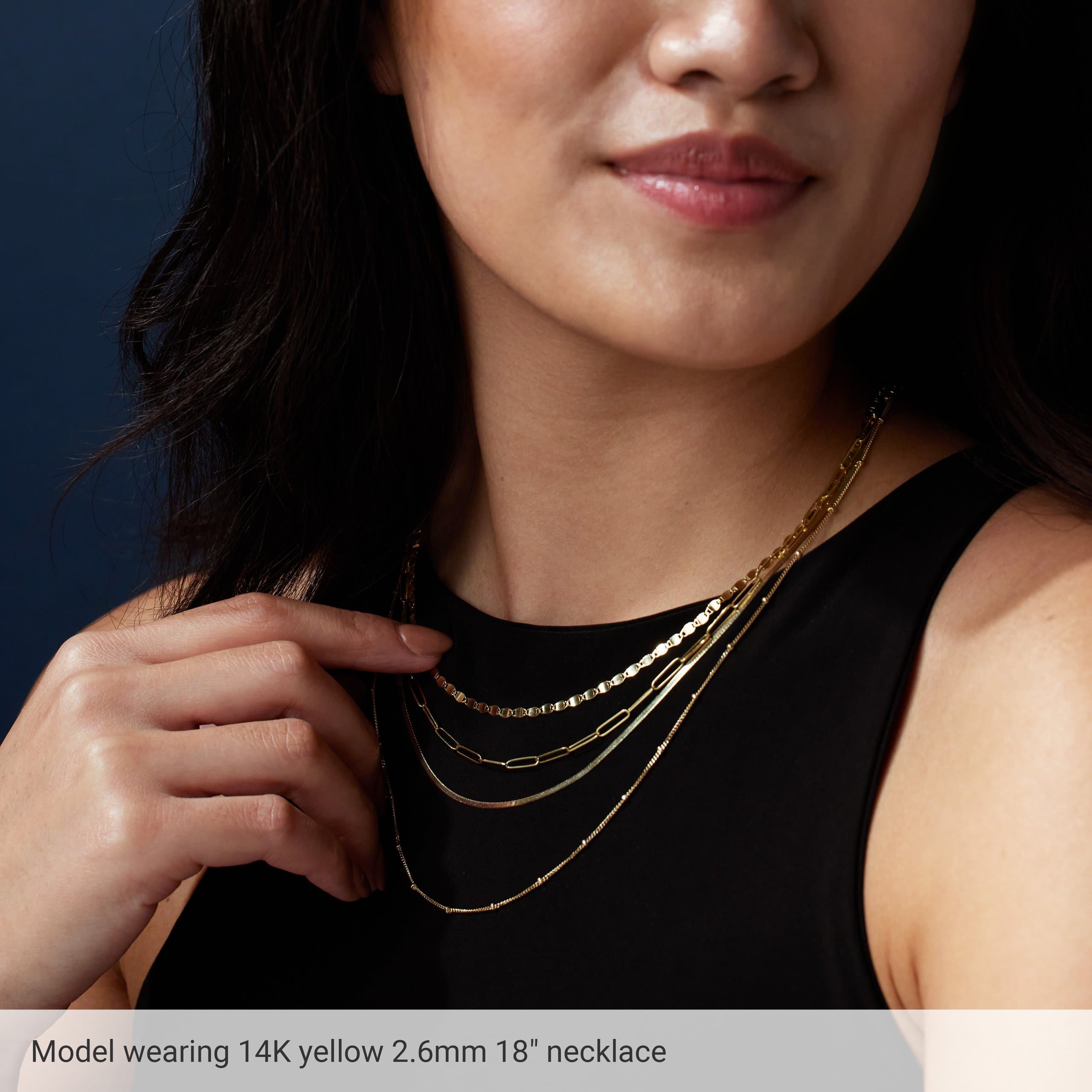 2.6 mm Paperclip-Style Chain view 3