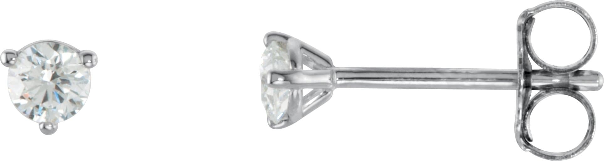 14K Rose 1 1/2 CTW Natural Diamond Stud Earrings