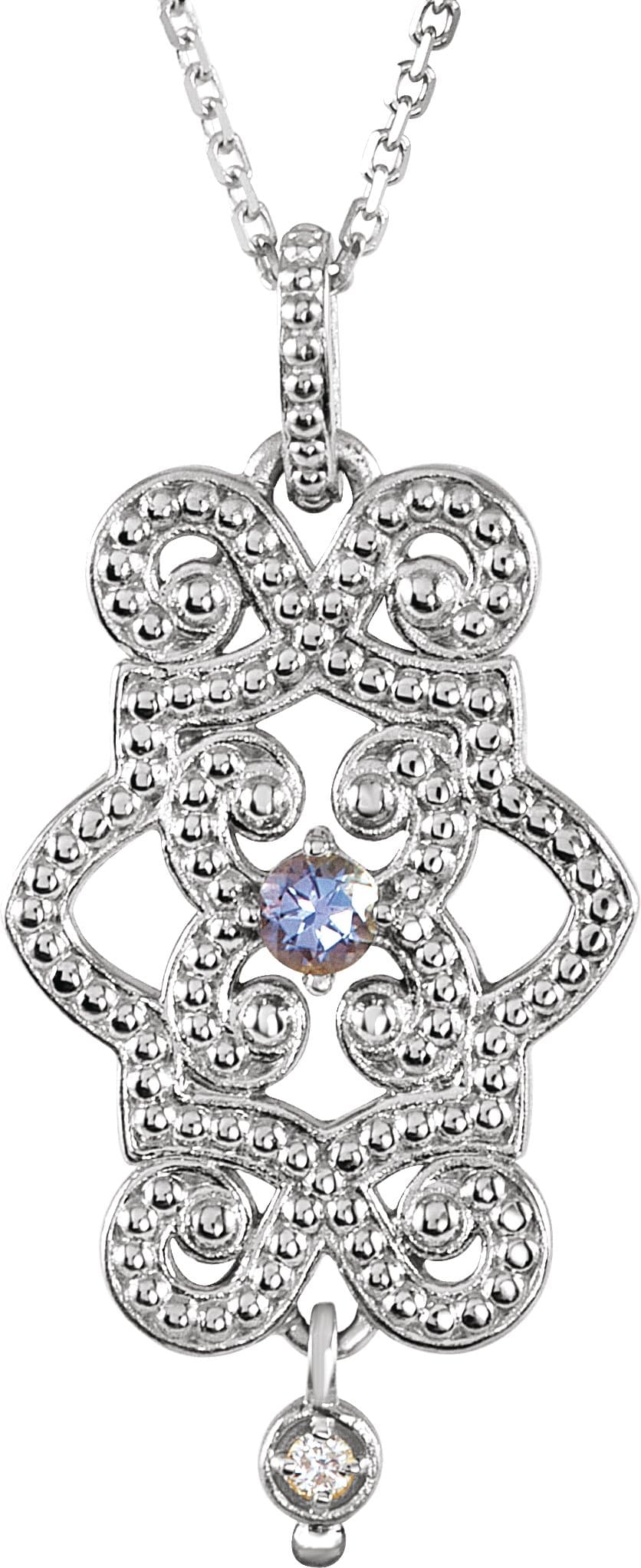 Granulated Necklace or Pendant view 1