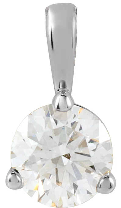 Sterling Silver 1/3 CT Lab-Grown Diamond Pendant