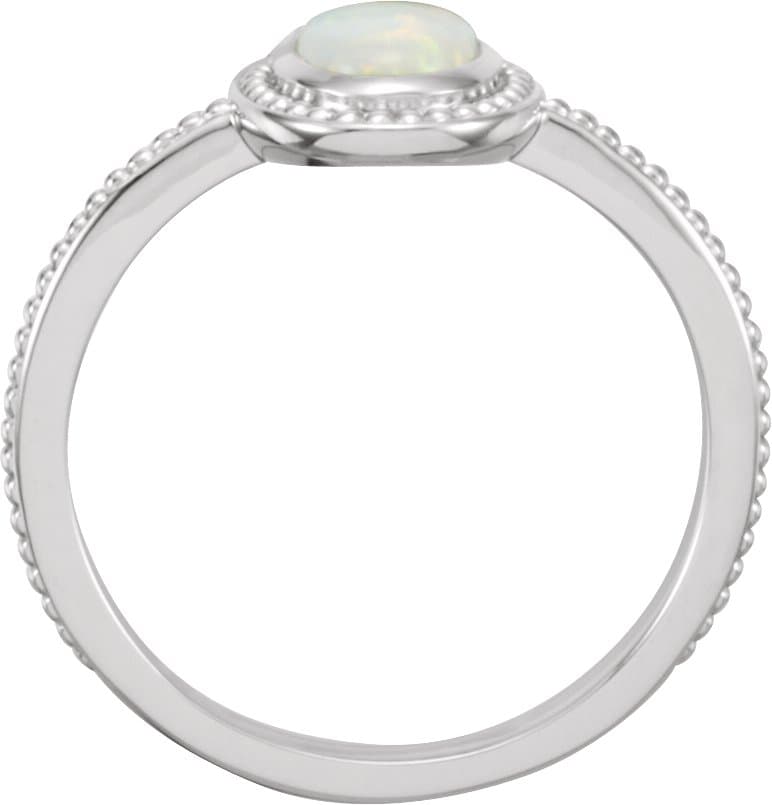 Beaded Cabochon Ring view 2