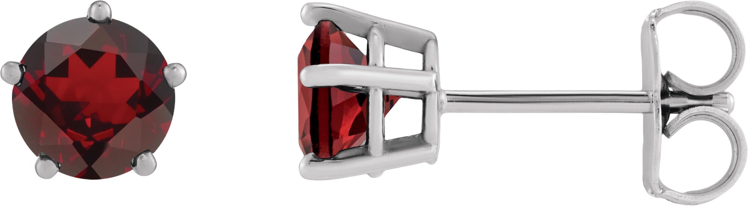 Solitaire Stud Earrings view 1