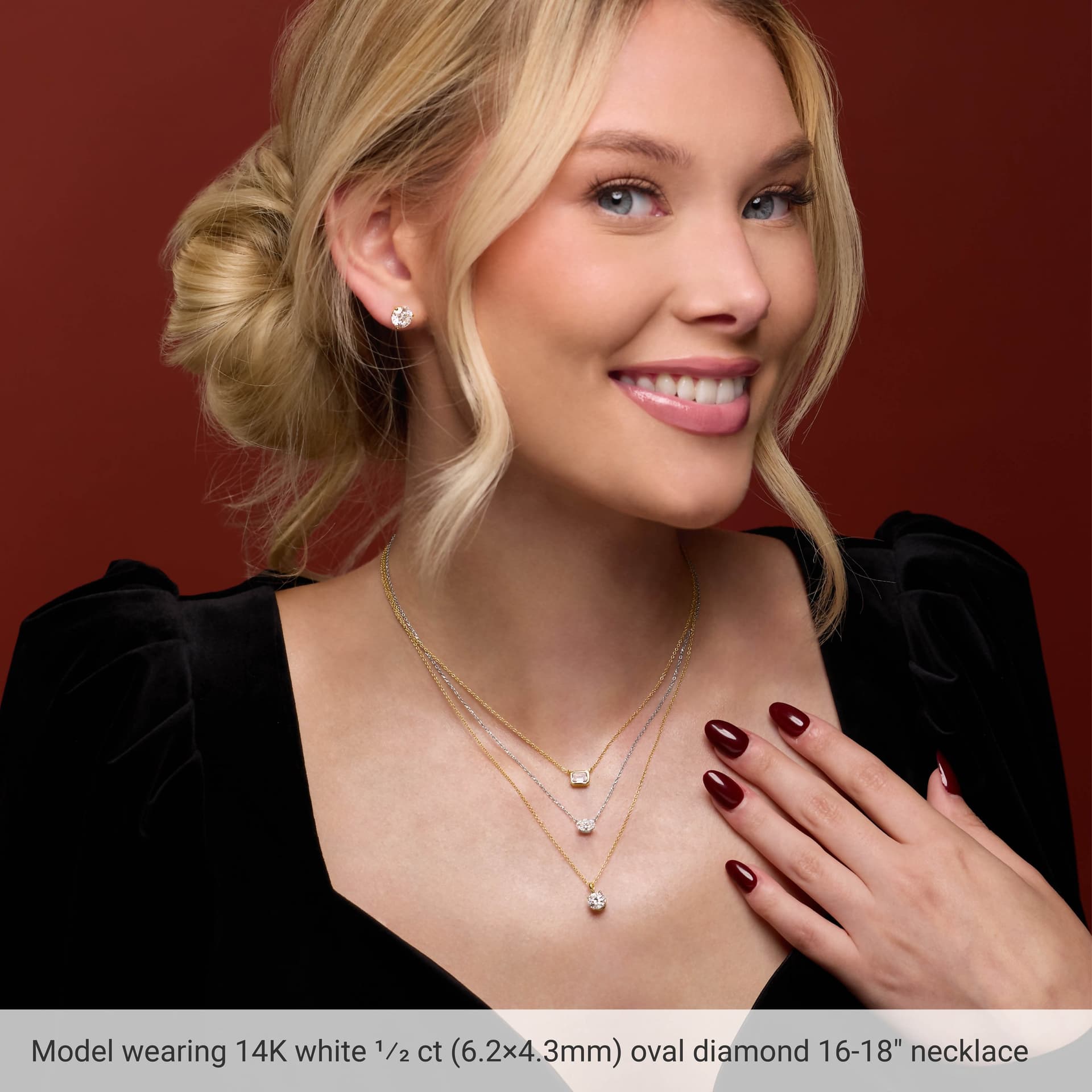 Solitaire Necklace view 3