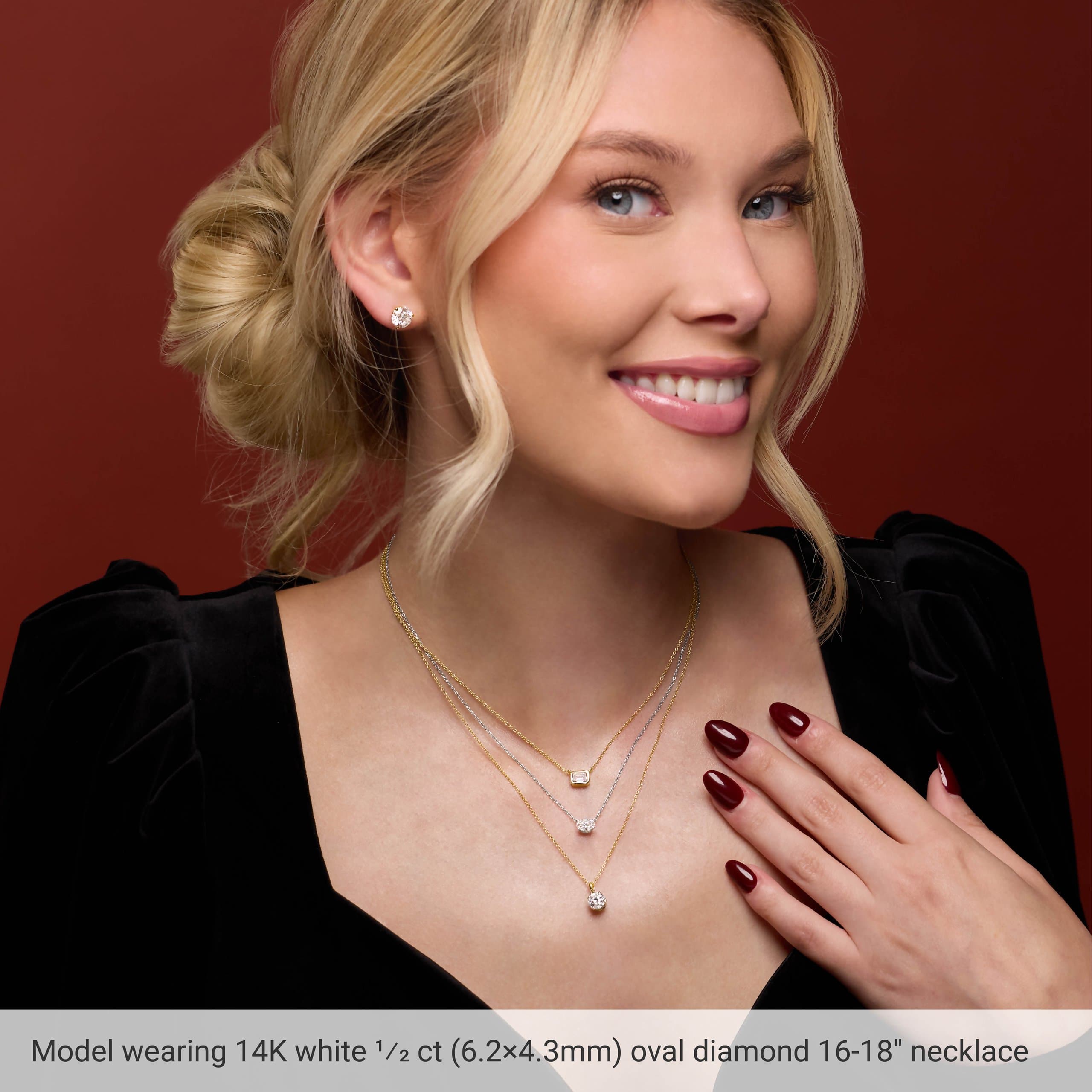 Solitaire Necklace view 3