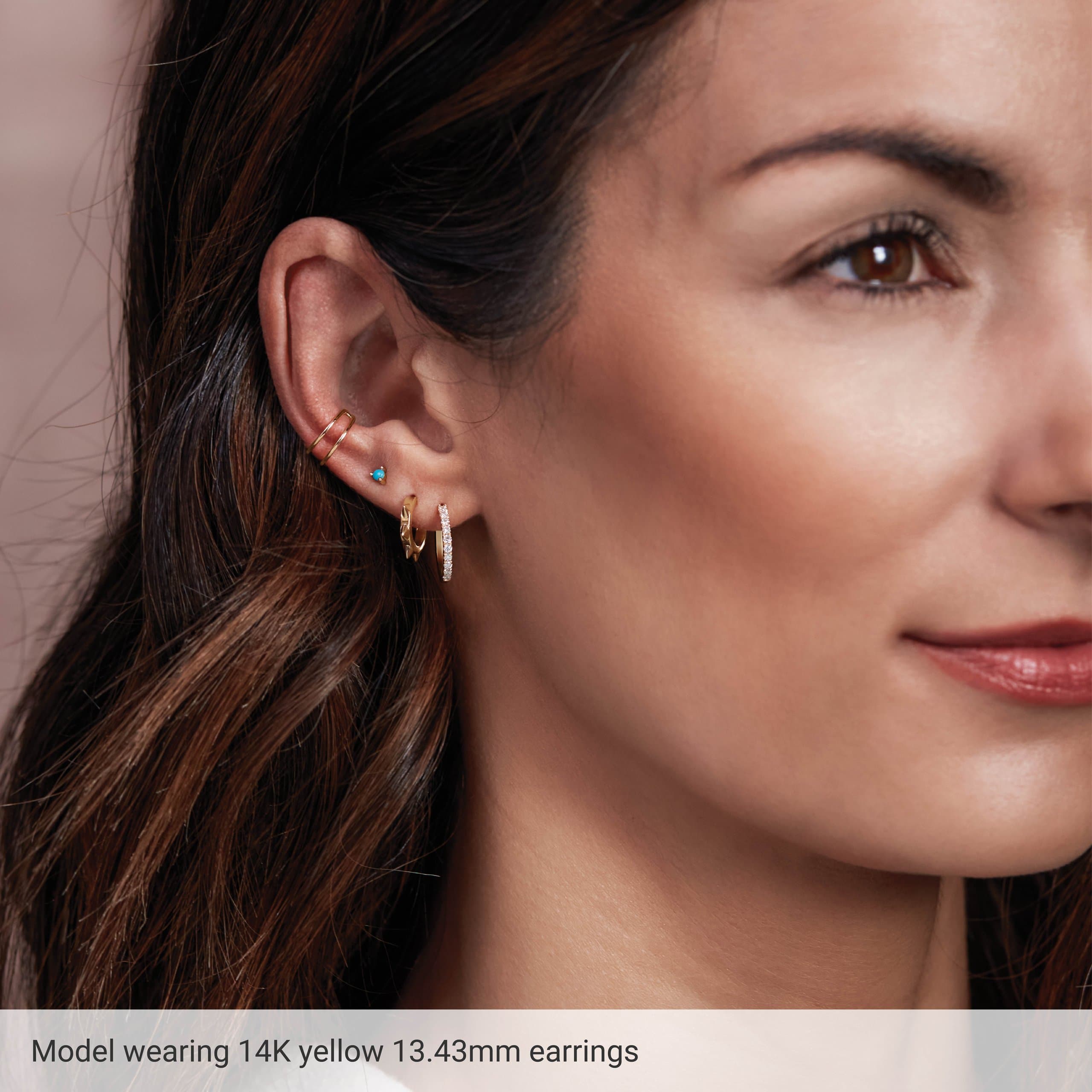 Spike Hoop Earrings view 3