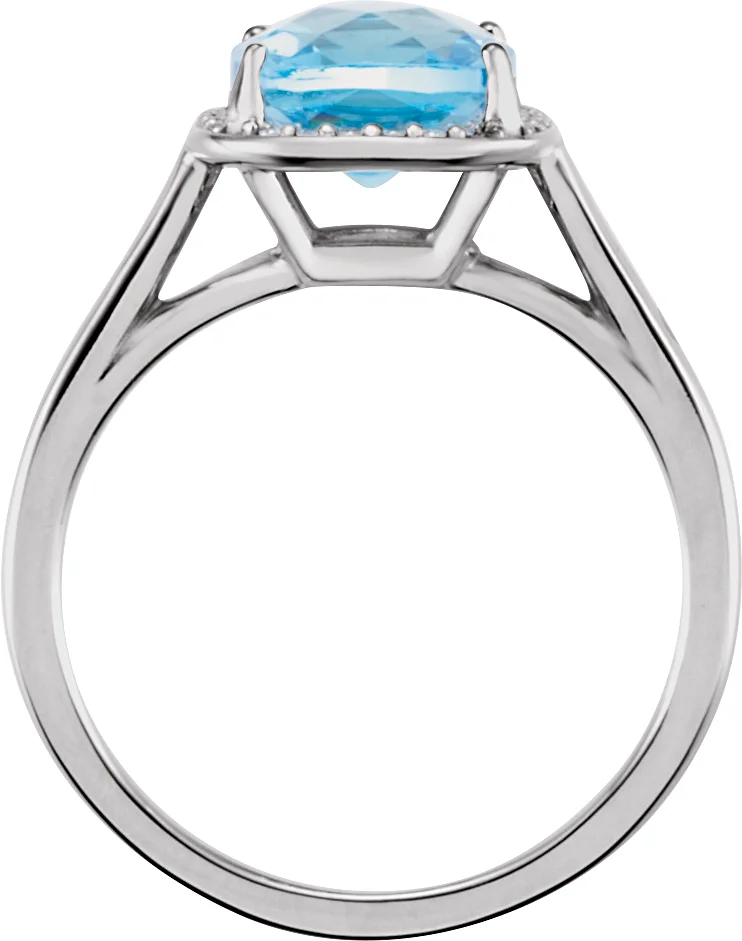 Halo-Style Ring, view 3