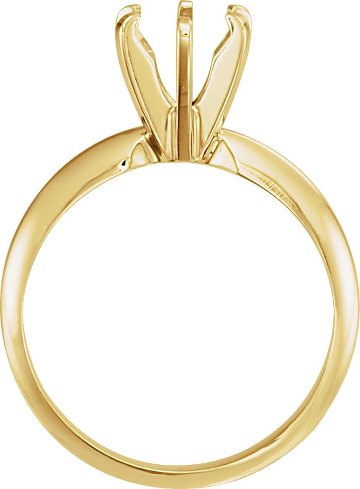 Pre-Notched Lightweight Solitaire Engagement Ring view 2
