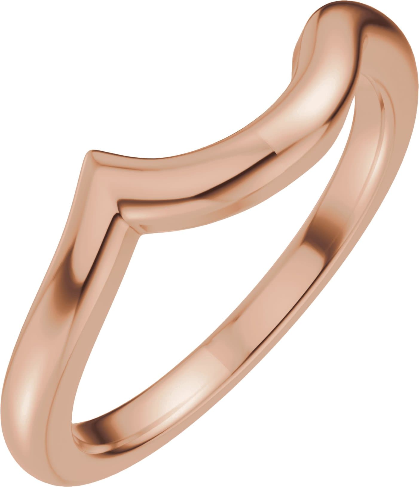 14K Rose Gold 10.5x7.3 mm Oval Solitaire Engagement Ring Mounting