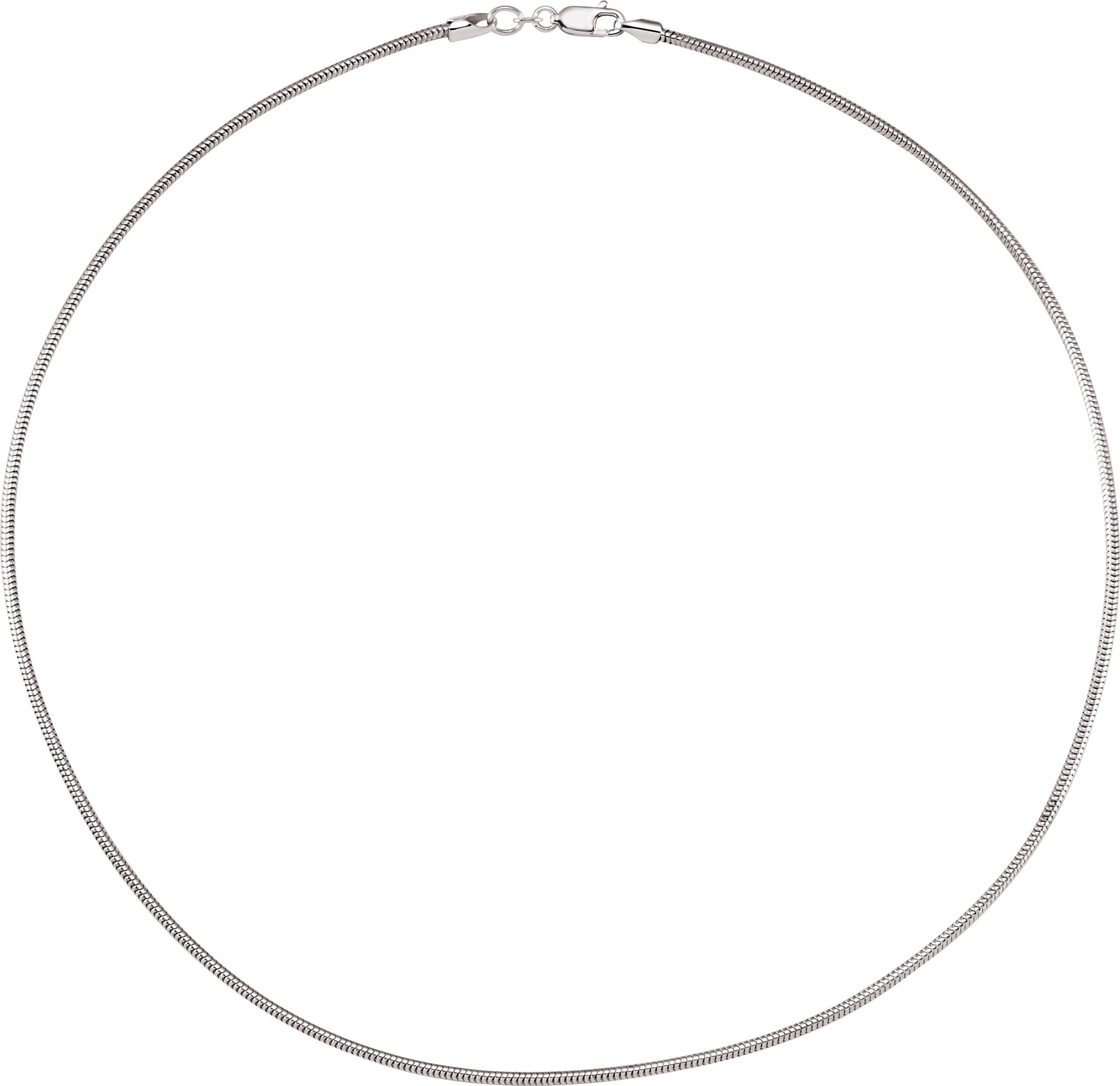 1 mm Round Snake Chain view 2