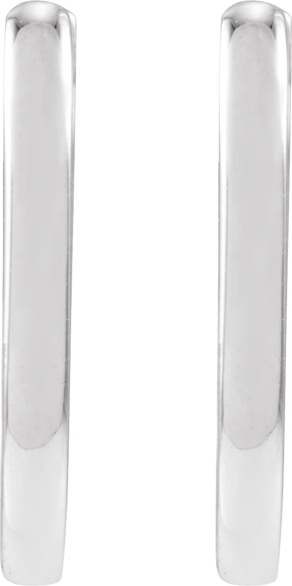 Elongated Hoop Earrings, view 3