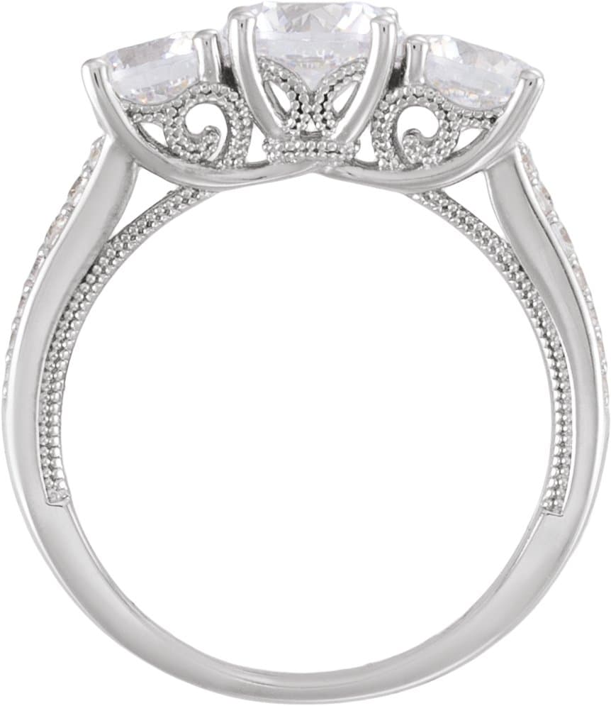 Three-Stone Engagement Ring or Band view 2