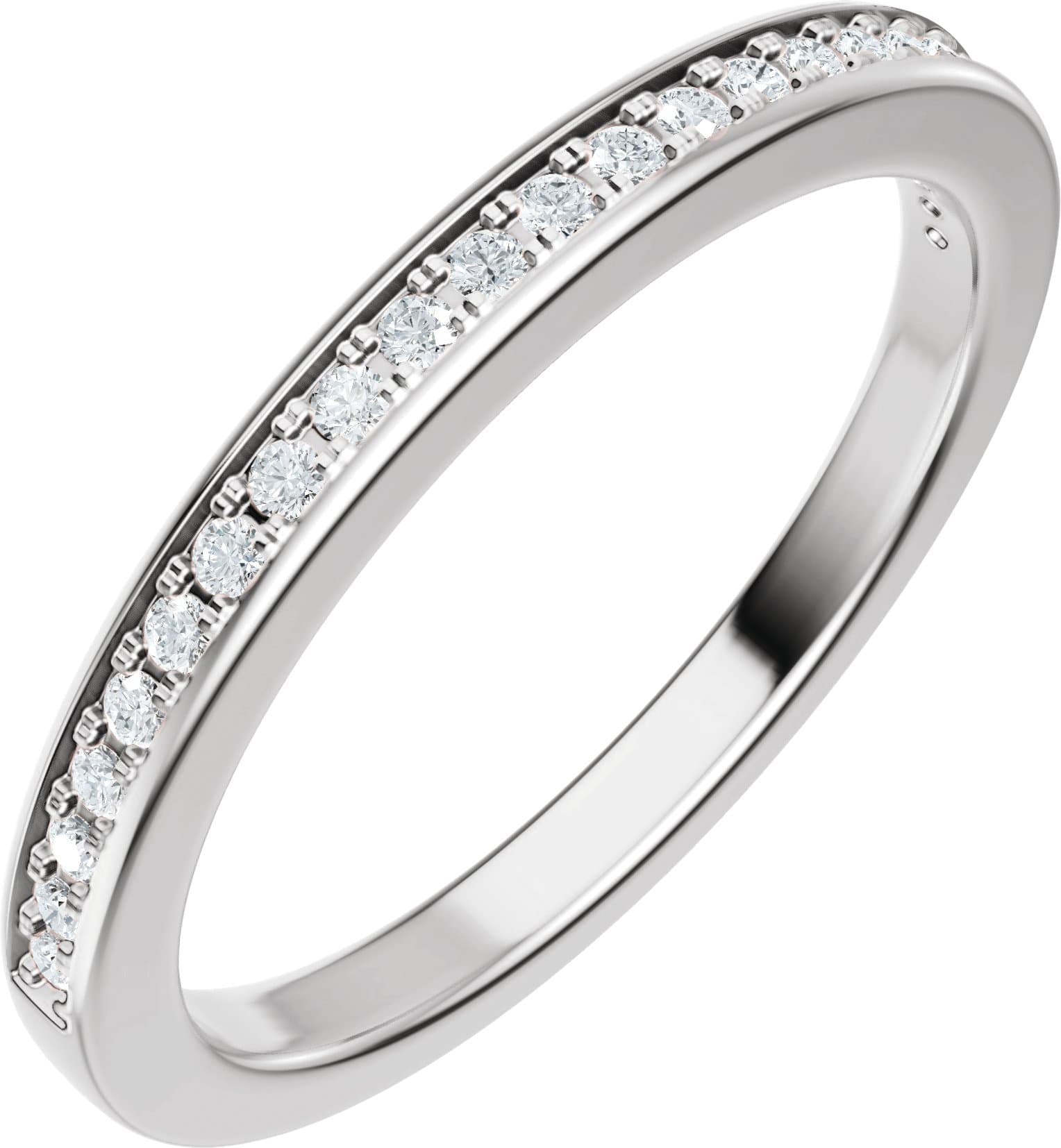 14K Rose Gold 1/6 CTW Lab-Grown Diamond Band