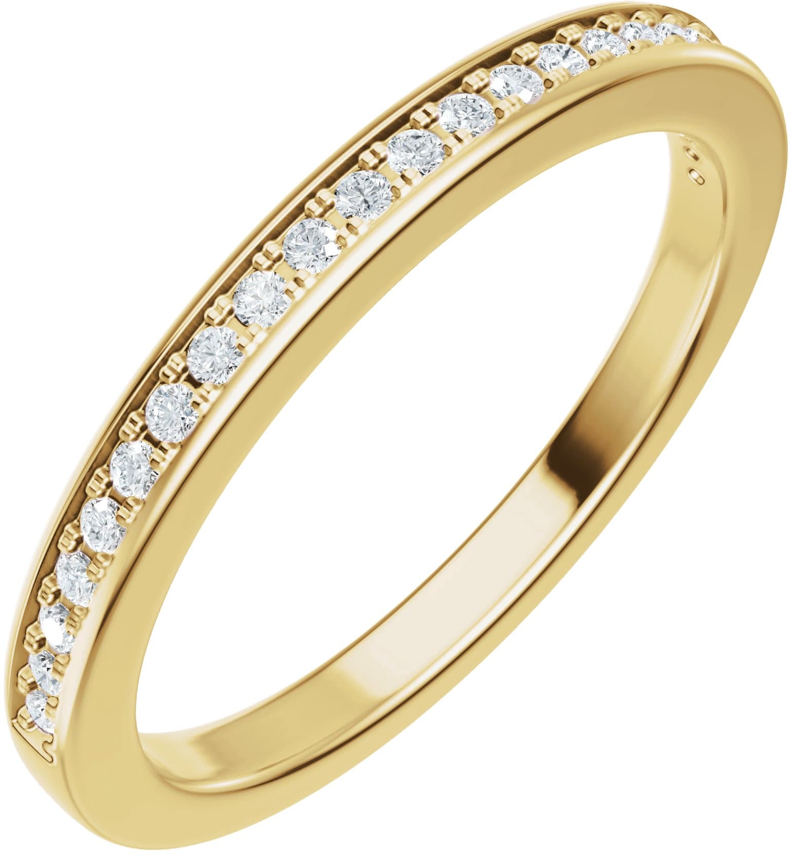 14K Rose Gold 1/6 CTW Lab-Grown Diamond Band