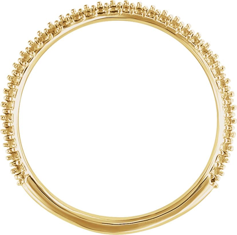 Pavé-Style Anniversary Band view 2