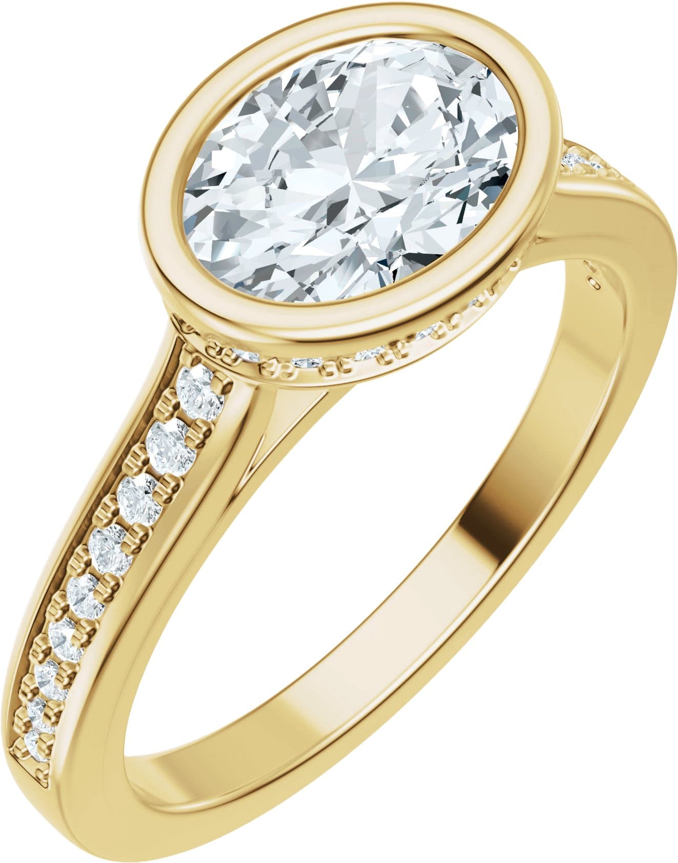 14K Rose Gold 1/6 CTW Lab-Grown Diamond Band