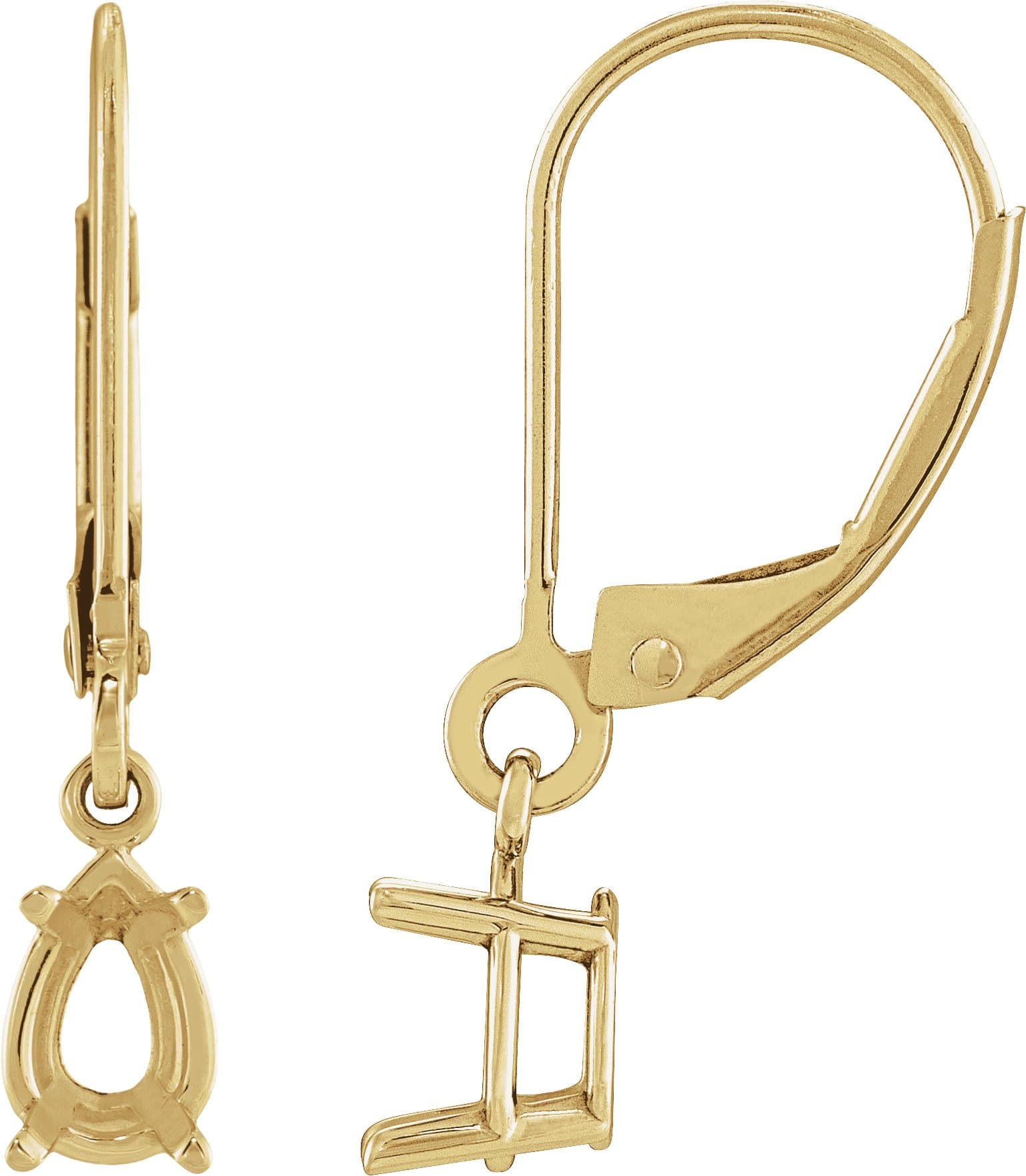 14K Rose Gold 1 1/2 CTW Lab-Grown Diamond Dangle Earrings