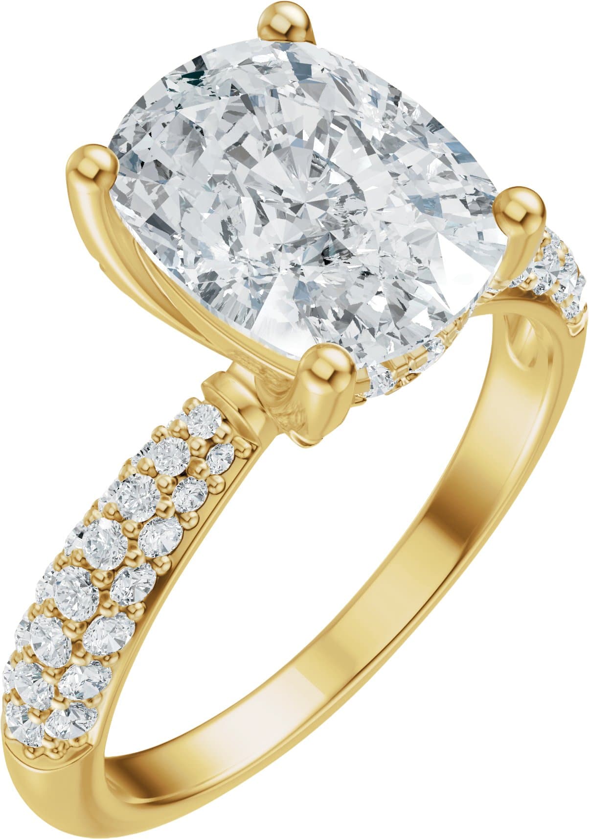14K Rose Gold 1/2 CTW Lab-Grown Diamond Matching Band