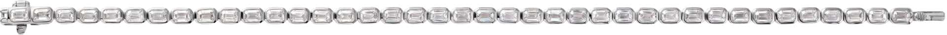 Lab-Grown Diamond Line Bracelet, view 4
