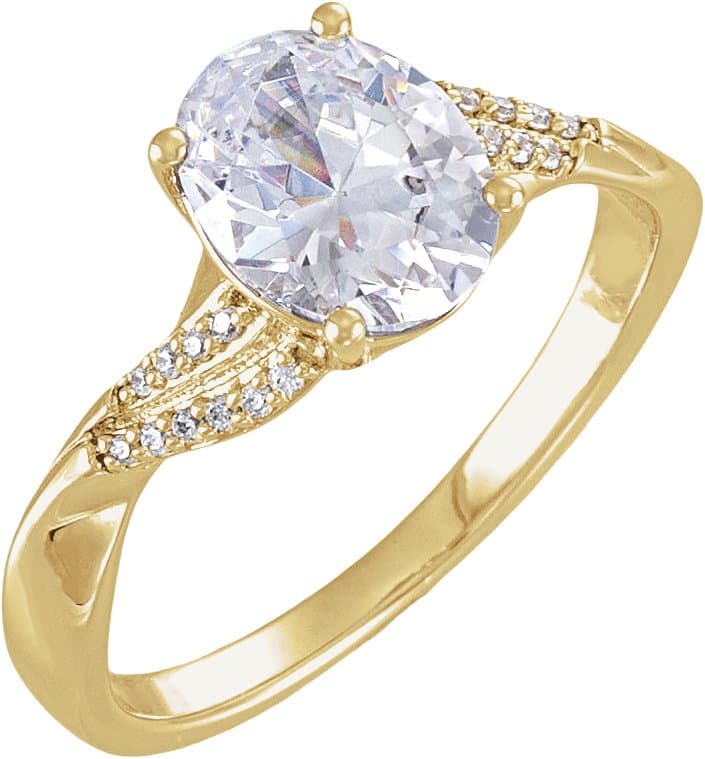 14K Rose Gold 3/8 CTW Lab-Grown Diamond Matching Band