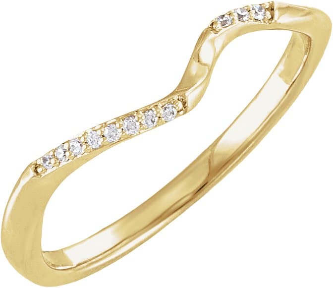 14K Rose Gold 3/8 CTW Lab-Grown Diamond Matching Band