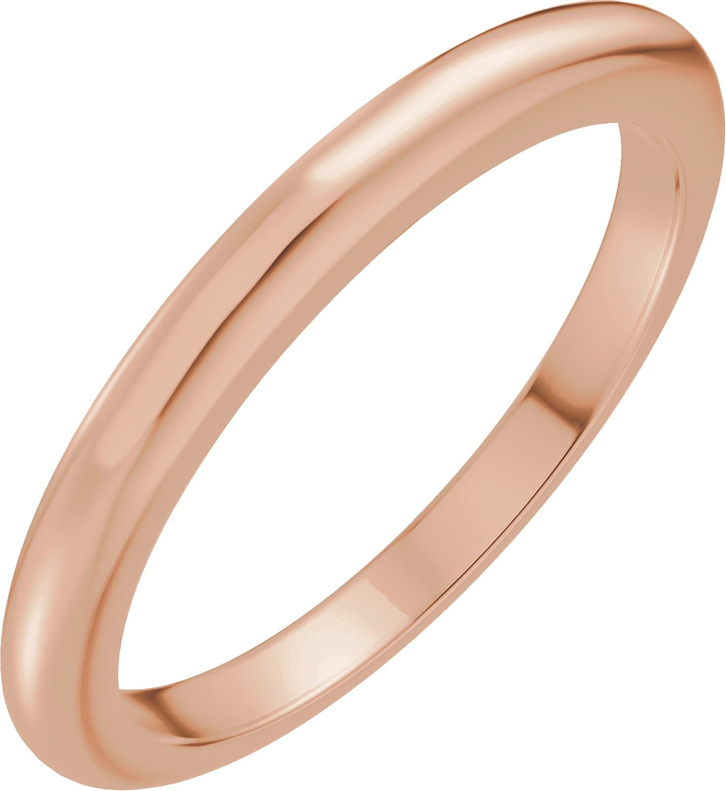 14K Rose 6.5 mm Round .05 CTW Lab-Grown Diamond Engagement Ring