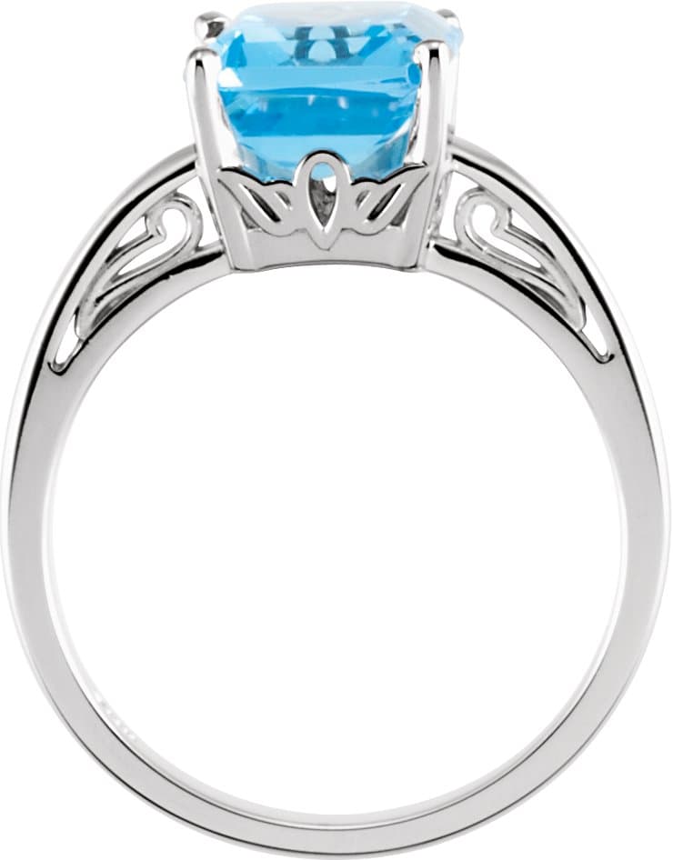 Scroll Setting® Solitaire Ring view 2