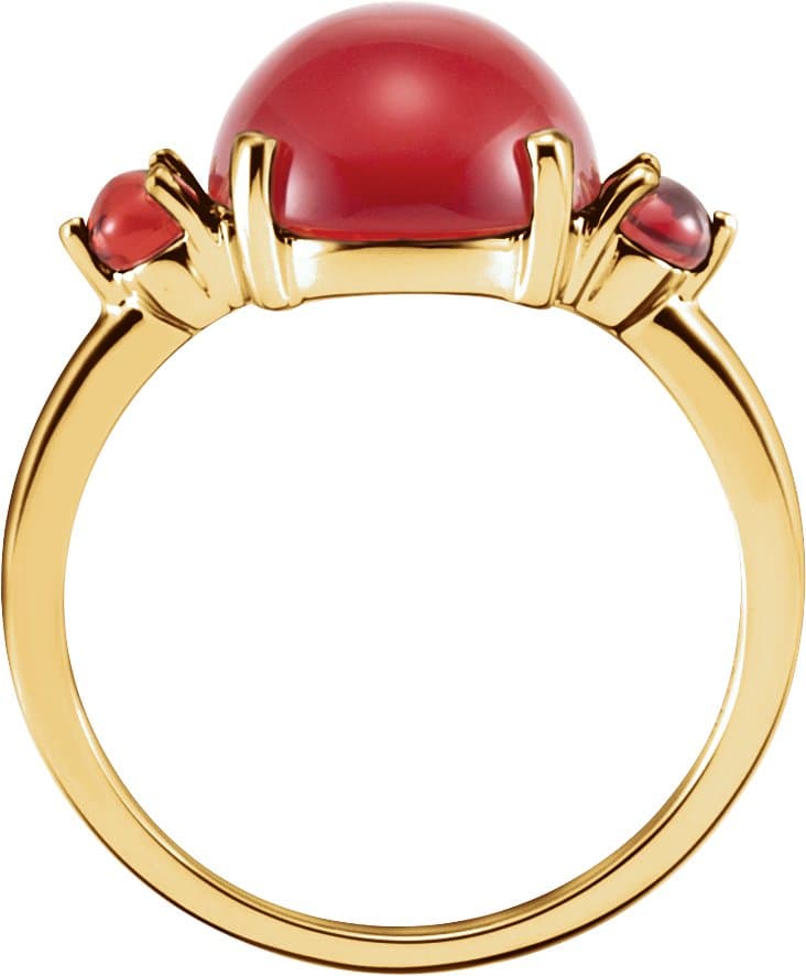 Three-Stone Cabochon Ring view 2