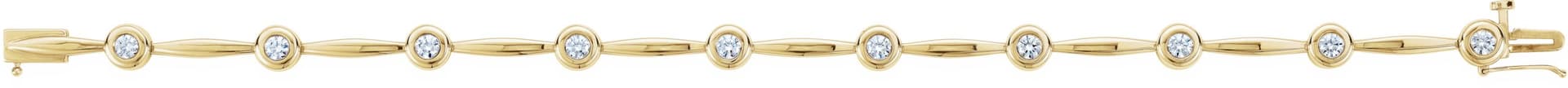 14K White 1 CTW Lab-Grown Diamond Line 7 1/2" Bracelet
