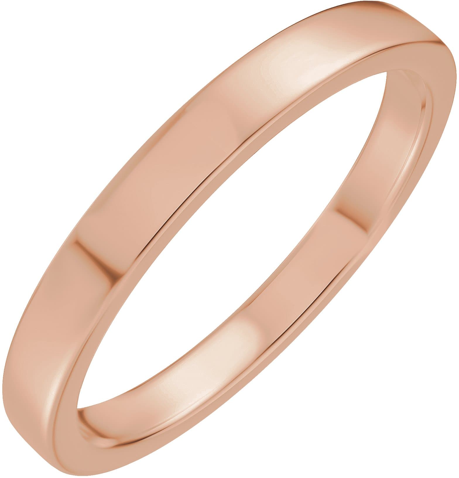 14K Rose Gold 7x5 mm Elongated Cushion Engagement Ring Mounting