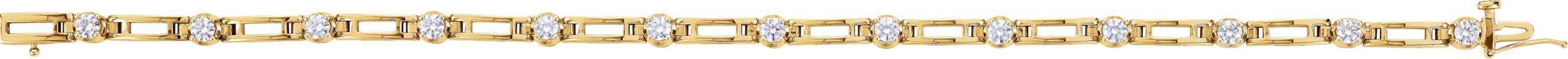 14K White 1 1/3 CTW Natural Diamond Line 7 1/2" Bracelet