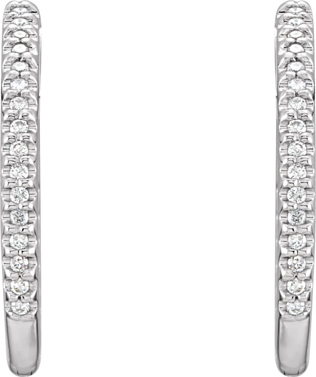 Inside-Outside Hinged Hoop Earrings, view 4