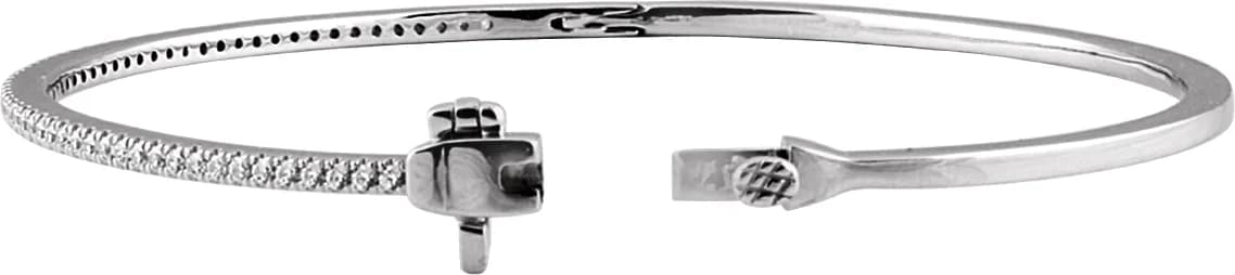 Pavé-Style Bangle Bracelet, view 3