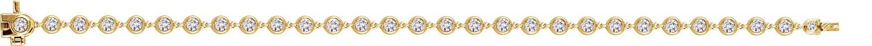 Bezel-Set Line Bracelet view 3